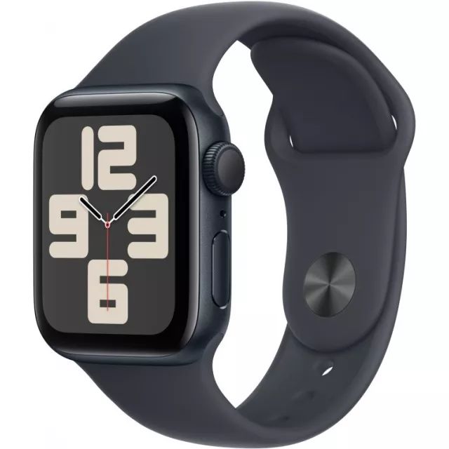 Apple Watch SE 40mm Midnight Aluminum Case with Midnight Sport Band (GPS) (Small/Medium)