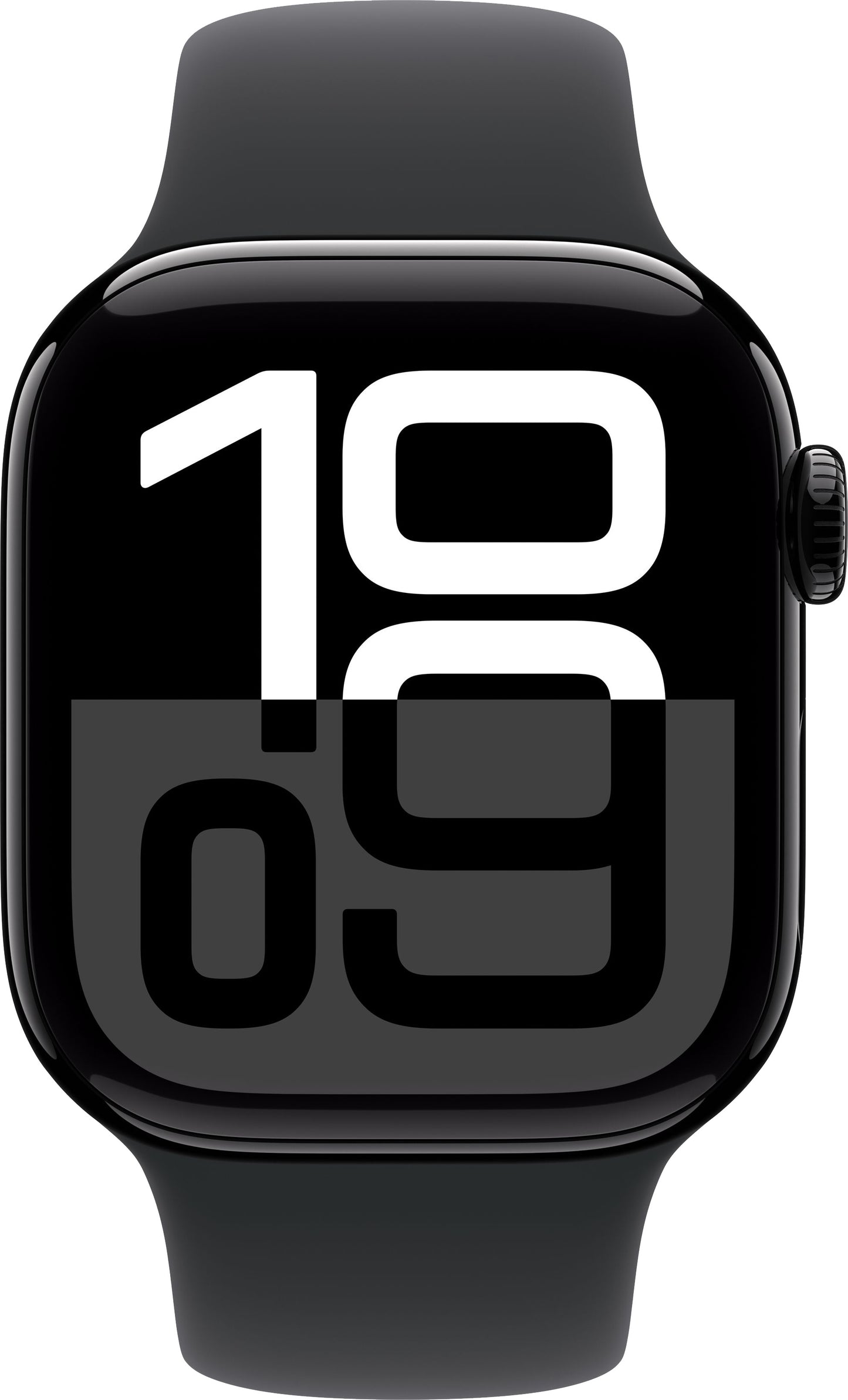 Apple Watch  Series 10  42mm   Jet Black Aluminum Case with Sport Band Black (Small/Medium)